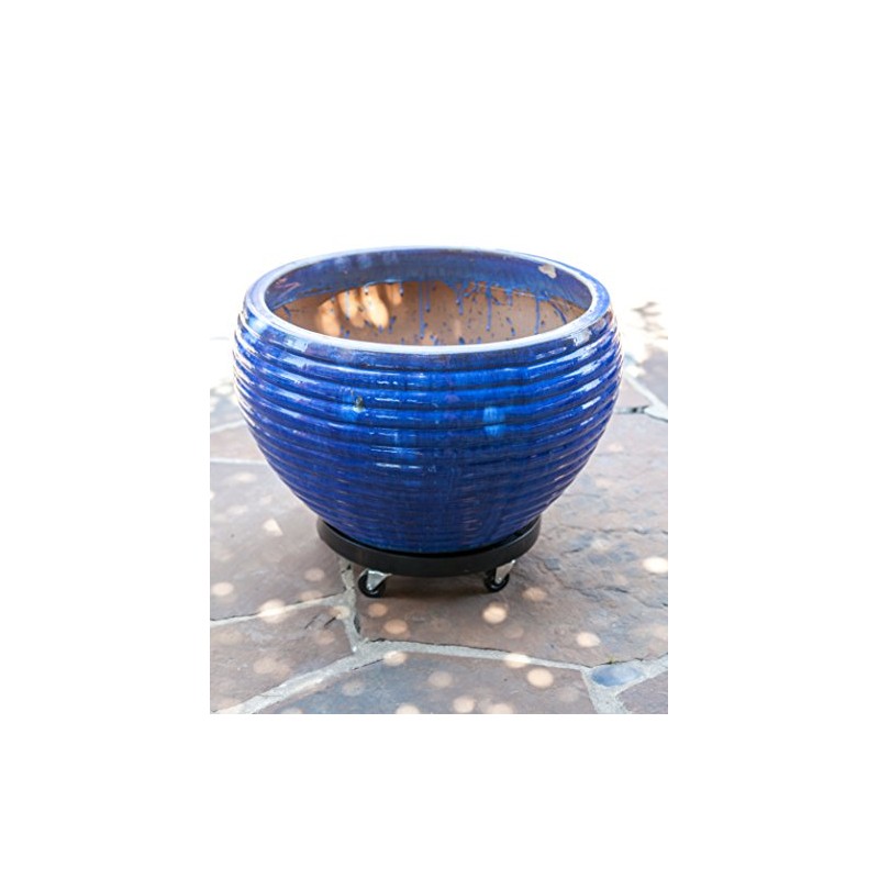 DeVault Enterprises DEV3000B 16" Rolling Plant Dolly/Caddy - Black -