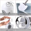 8 Piece Grey Bathroom Sets with Toothbrush Holder,Toothbrush Cup,Lotion Soap