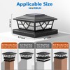 NIORSUN Solar Post Lights Outdoor 6 Pack, 2 Modes LED,