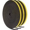 TORRAMI Foam Weather Stripping 1/4" W X 1/4" T, Foam