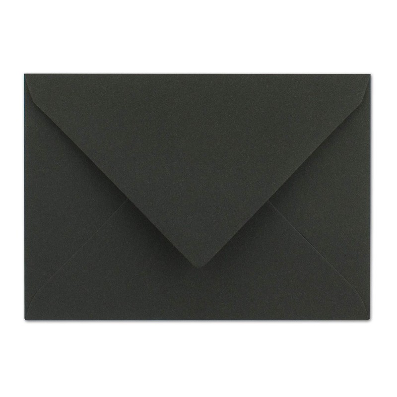 NEUSER PAPIER 50x Kraft paper envelopes DIN C6 black -
