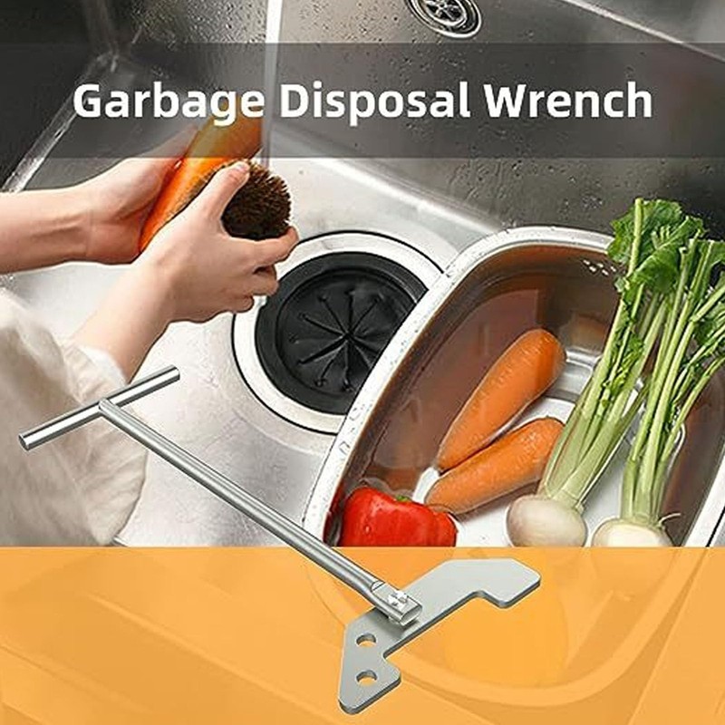 Cryfokt Gomini Disposal Jamming Release Wrench Stainless Steel Kitchen Sink