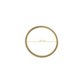 MAKRAMA Aro de Madera para Macramé Atrapasueños, Lampara Tamaños (12 Centímetros)