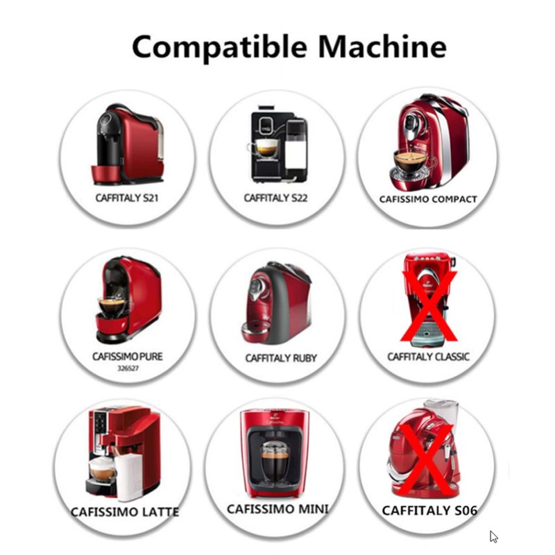 3Pcs Reusable Refillable Coffee Capsule Filter Cup for Caffitaly, Economical