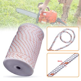 Mtanlo Recoil Starter Rope Pull Cord 3Mm 100-Meter Trimmer Edger Brush Cutter Lawn Mower for Stihl Chainsaw Pull Cord for Husqvarna Chainsaw Cord Recoil Rope Nylon Starter Cord Recoil Starter Rope