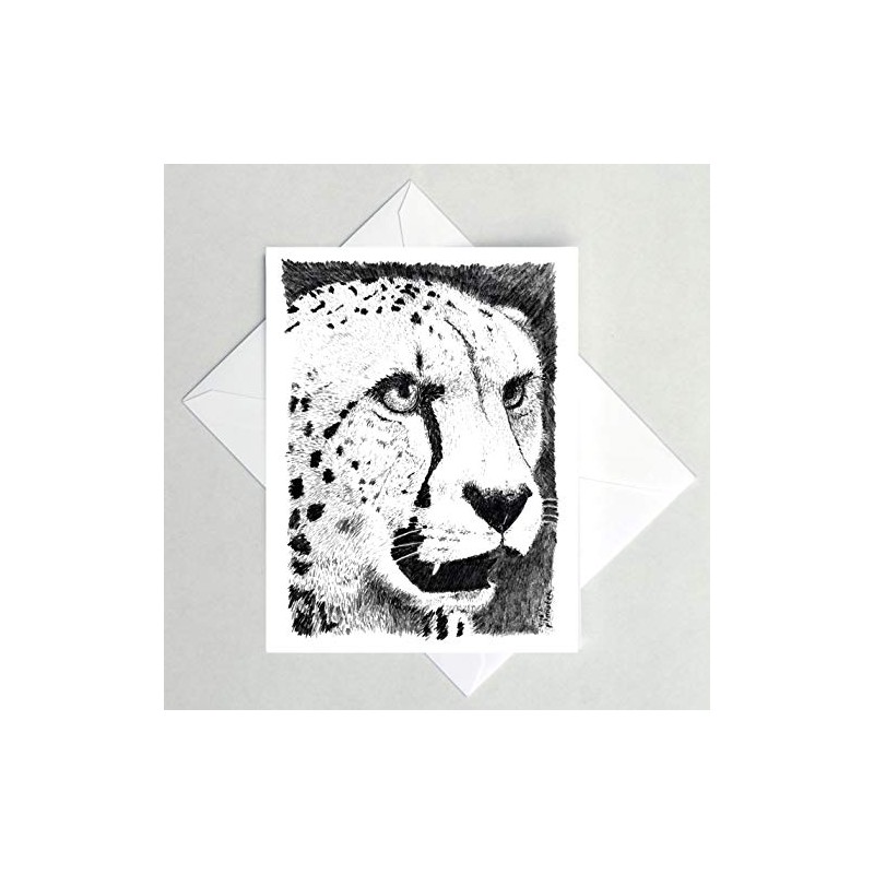 Cheetah Note Card