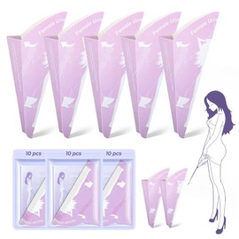 YADOBIG Pack of 30 Urinella for Women, Disposable, Paper, Waterproof, Standing Pee Aid, Portable Urinella, Suitable for Pregnant Women, Patients, Outdoor Activities, Purple, Leak-Proof