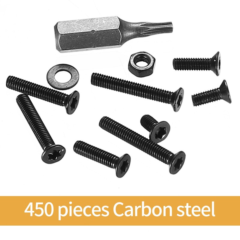 450 Pcs M3 Bolts and Nuts Set, M3 Countersunk Screws