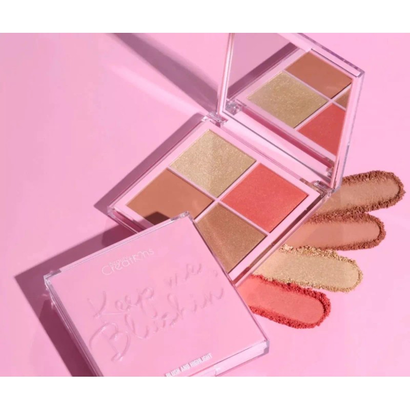 Beauty Creations Paleta De Rubor Iluminador Keep Me Blushin Beauty