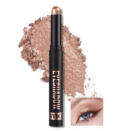 Erinde Cream Eyeshadow Pen, Glitter Metallic Eyeshadow Pen, Shimmer Eyeshadow Crayon Stick, Waterproof Pearlescent Eyeliner Pencil, Long Lasting Eye Makeup Highlighter Stick