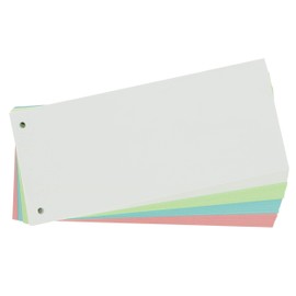Oxford Oxford Trennstreifen, aus Karton, gelocht, 190 g/m², 4 Farben, 100 Stück