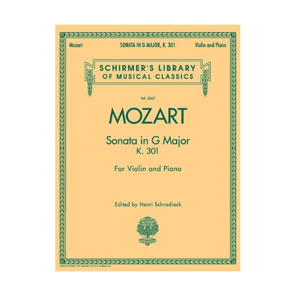 Sonata in G Major, K301: Schirmer Library of Classics Volume