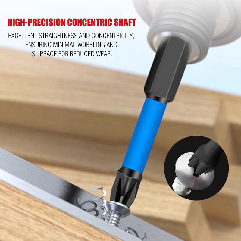 38pcs Impact Driver Bit Set, Magnetic S2 Screwdriver Bit Set,