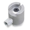 Westward 3APG5 Button Head Coupler, Fitting End 7/8 In
