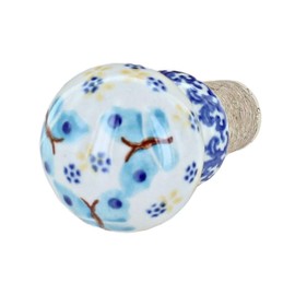 Blue Rose Polish Pottery Garden of Eden Wine Cork