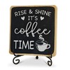 Farmhouse Coffee Bar Sign, Rise & Shine It's Coffee Time,