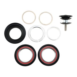 Bike Bearing Head Set,Bicycle Cycling Front Fork Bearing Bowl Threadless Tapered Sealed Nuts Aluminum Alloy 44mm External Headset Steering Stem Bearings Accessory for Mountain Bicycles