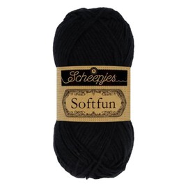 Scheepjes - Scheepjes Softfun 2408 Black Yarn - 1x50g