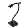 LED Work Light Cordless Gooseneck Lamp 3 Modes Dual USB