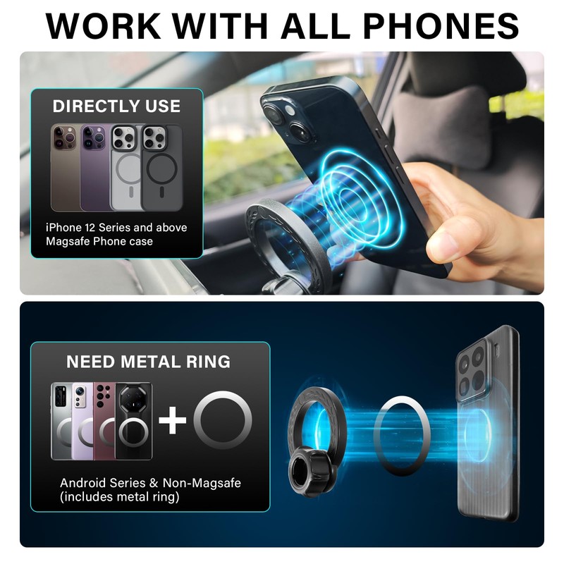 Car Phone Holder for 2021-2026 Ford Mustang Mach-E Accessories 15.5