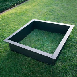 Blue Sky Outdoor Living PCFF3636 36" Square Porcelain Coated Finish Fire Ring, Black