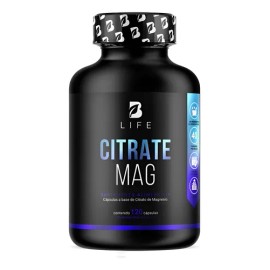 Citrato De Magnesio De 120 Cápsulas Magnesium Citrate B Life Sin Sabor