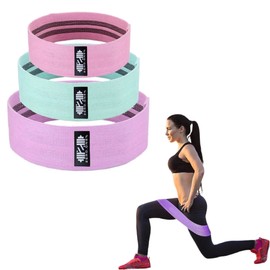 Zero.One% ZP1 Fabric Resistance Bands, Green/Pink/Purple/Grey/Black, Small, Medium, Large, ZP1-FabricBands