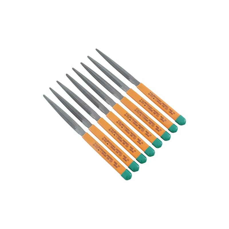 Tsubosan HA00802 File Set of 8, Medium Grade, Half Round