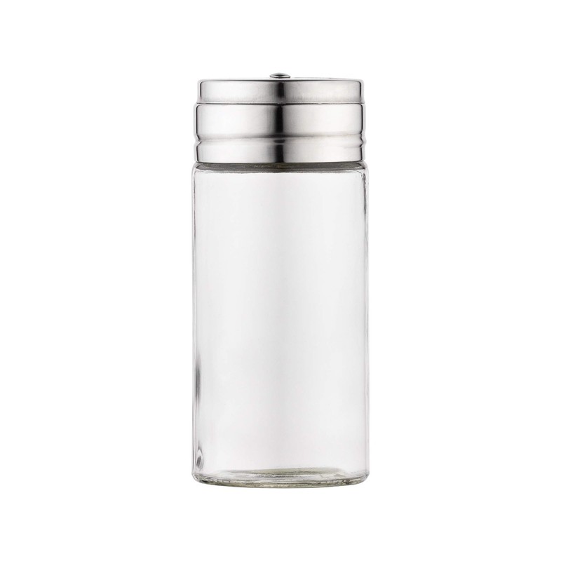 Fox Run 5167 Glass Spice Jar with Stainless Steel Shaker
