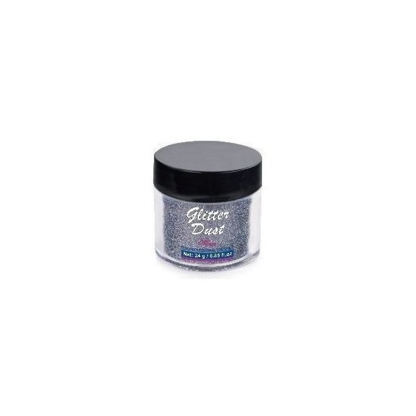 Ultra Fine Deep Grey 0.008 Glitter Dust Jars