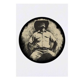 'Farmer Sitting in His Field' Temporary Tattoo - Water Resistant, Skin-Safe, Non-Toxic Transfer (TO00082673)