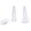 Pack of 100 Reaction Vessels, Transparent Centrifuge Tubes, Micro Tubes