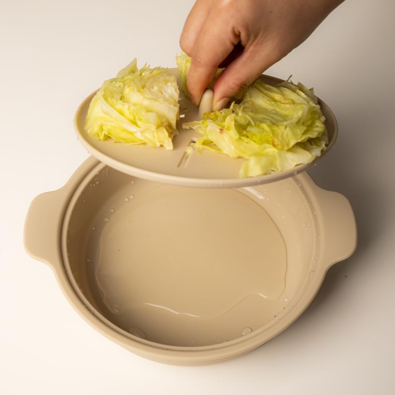 AGUARD Microwave Silicone Steamer for Baby Food, Made In Korea,