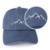 HeyCaps Baseball Cap Mens - Vintage Washed Dad Hat Peak