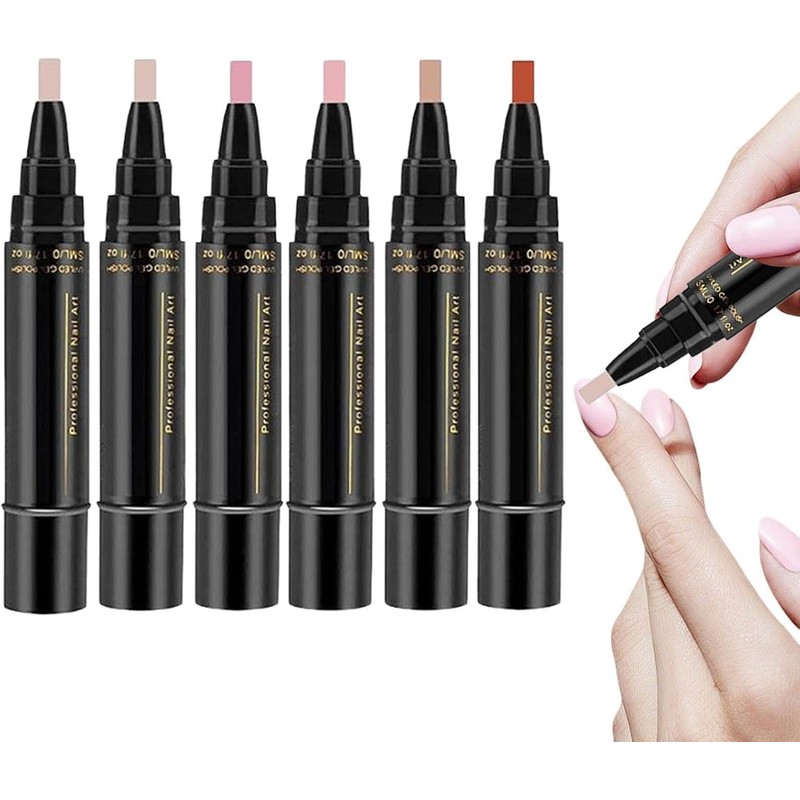 6 Piezas Esmalte De Uñas Secado Rapido Rotuladores Sin LámparaDurabilidad