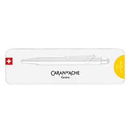 Caran d'Ache 0849.743 Colormat-x Ballpoint Pen in Yellow with Case, Pack of 1