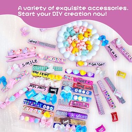 Cheer Pins Spirit Clips DIY Kit, 60 Wood Clothespins, Cheer Team Gifts