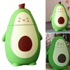 Cartoon Avocado Glass Bottle Double Layer Water Cup Portable Cute