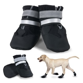 NeuWee Dog Shoes Paw Protector (Black, S)