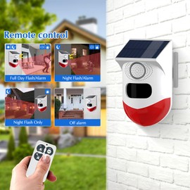 Yasorn RF Infrared Alarm Door Alarm with Remote Control, 120 dB Infrared Sensor Range 12 m/110°, IP67 Waterproof, Perfect Alarm System for Garages, Farms and