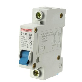 uxcell 1 Pole 63A 230/400V Low-voltage Miniature Circuit Breaker Din Rail Mount DZ47-63 C63