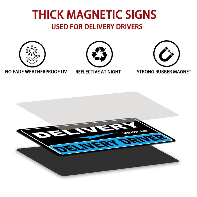Hozodusi Delivery Driver Car Magnet, Delivery Magnetic Car Door and