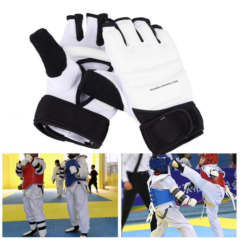 Half Finger Boxing Gloves Adjustable Comfortable for Kickboxing Fighting Punching