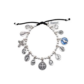 My Saint My Hero Glory Saints & Angels Bracelet - Silvertone