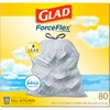 Glad Trash Bags, ForceFlex Tall Garbage Bags, 13 Gallon Grey