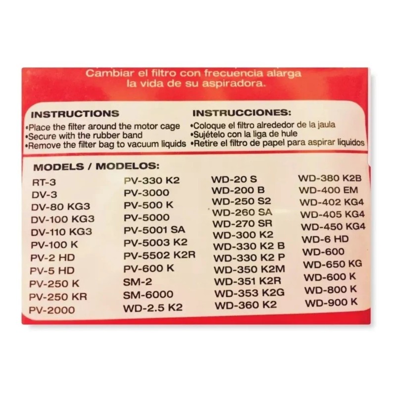 Koblenz Filtro De Repuesto Koblenz 45-0389-2 Aspiradora