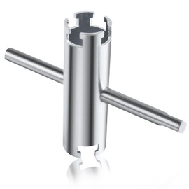 GOLD DEER Long Reach Basket Strainer Wrench Universal Sink Strainer Wrench with Sliding Handle Double Working End Tub Drain Removal Tool Faucet Tool Kitchen Tool