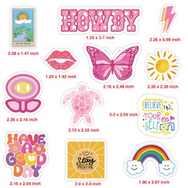 Pounchi Cute Pink Fridge Magnets (12 Packs) Funny Magnet Office Cabinets Decoration Fridge Metal Magnet Flexible Reusable Magnetic Vinyl