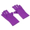 Beavorty 2Pcs UV Fingerless Gloves for Gel Manicure Breathable UV