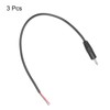 QUARKZMAN 3 Pieces 2.5mm Male to Bare Open End Cable